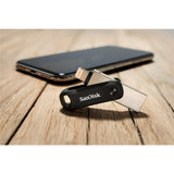 SanDisk 00183588 USB-nøgle 128 GB USB Type-A / Lightning 3.2 Gen 1 (3.1 Gen 1) Sort, Sølv