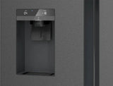 Siemens iQ500 KF96DAXEA side-by-side køle-fryseskab Fritstående 574 L Sort, Rustfrit stål