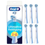 Oral-B iO Ultimate Clean Børstehoveder Hvid, 6 stk.