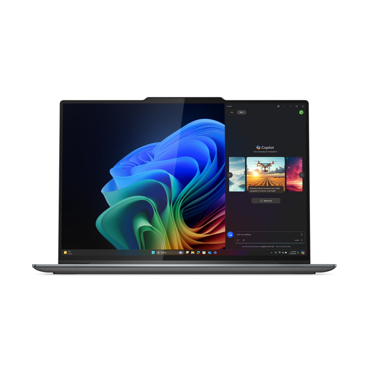 Lenovo ThinkPad X9-14 Gen 1 Aura Edition Copilot+ PC Intel Core Ultra 7 258V Laptop 35,6 cm (14") WUXGA 32 GB LPDDR5x-SDRAM 1 TB SSD Wi-Fi 7 (802.11be) Windows 11 Pro Engelsk Grå