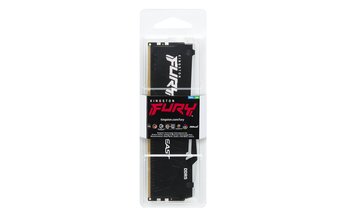 Kingston FURY Beast DDR5 SDRAM 16GB 6000MHz CL30 On-die ECC DIMM 288-PIN