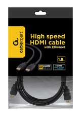 Gembird 1.8m HDMI M/M HDMI-kabel 1,8 m HDMI Type A (Standard) Sort