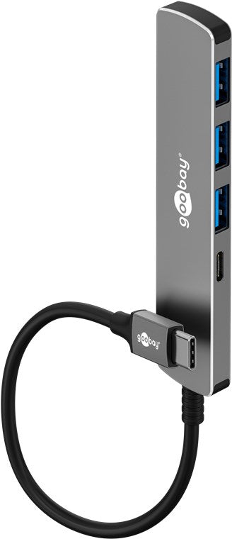 Goobay Slim 4-Port USB-C Hub 1xUSB-C 3xUSB-A