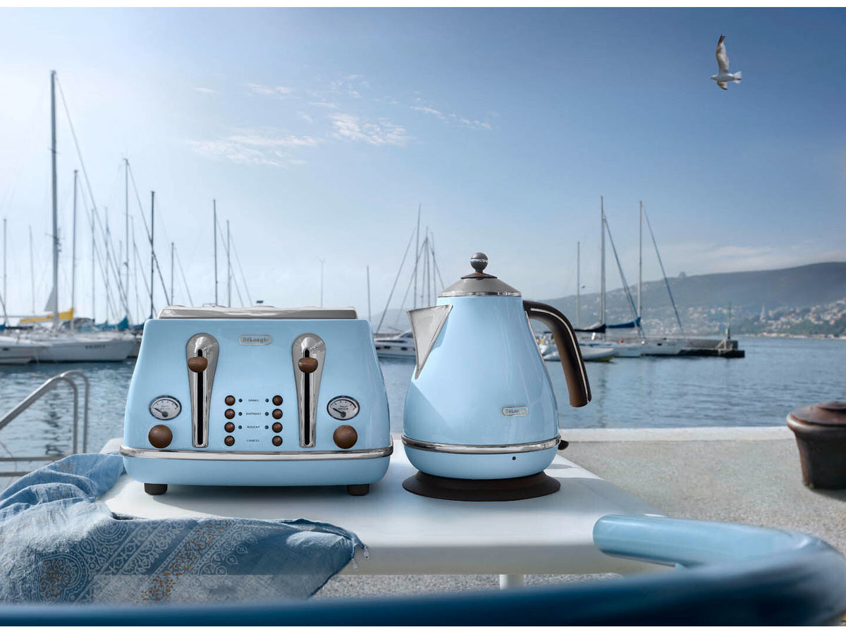 De'Longhi Icona Vintage Kedel 1.7liter Himmelblå