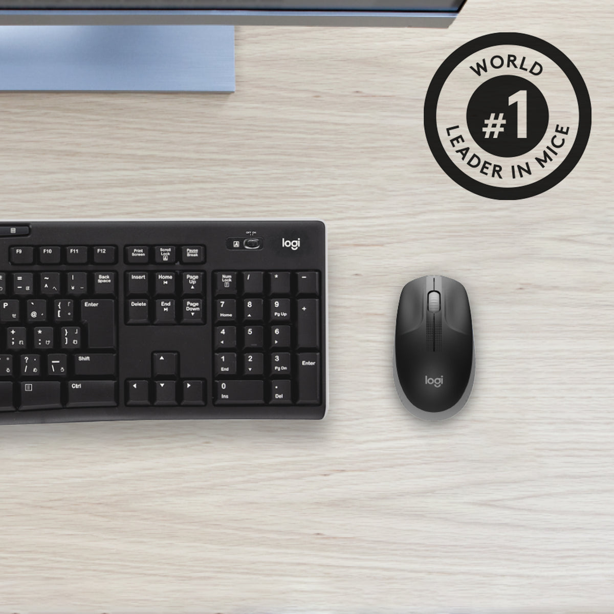 Logitech M190 Optisk Trådløs Grå