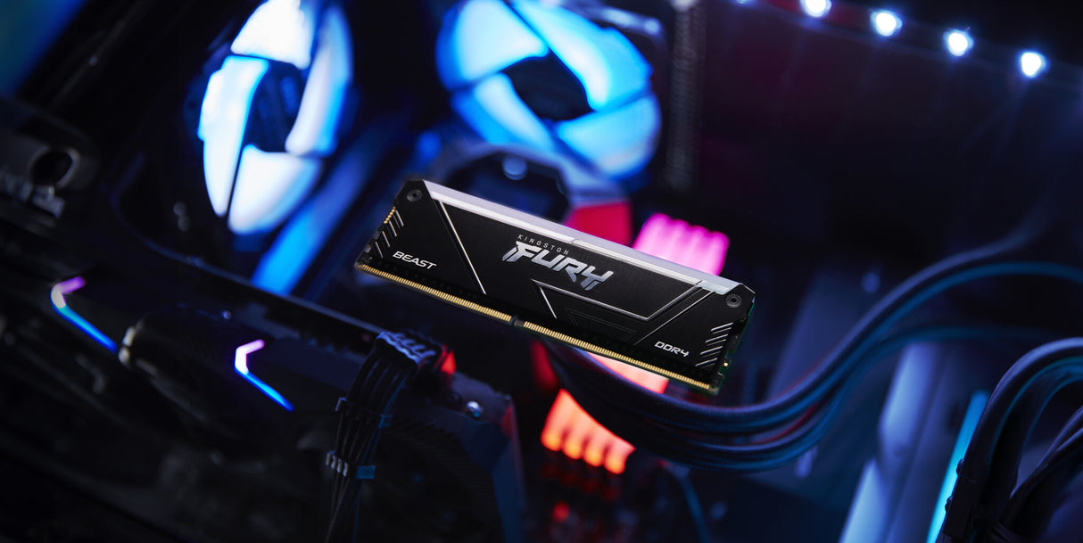 Kingston Technology FURY Beast 16GB 3200MT/s DDR4 CL16 DIMM (Sæt med 2) RGB