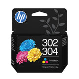 HP 302/304 Tri-color Original Cyan, Magenta, Gul