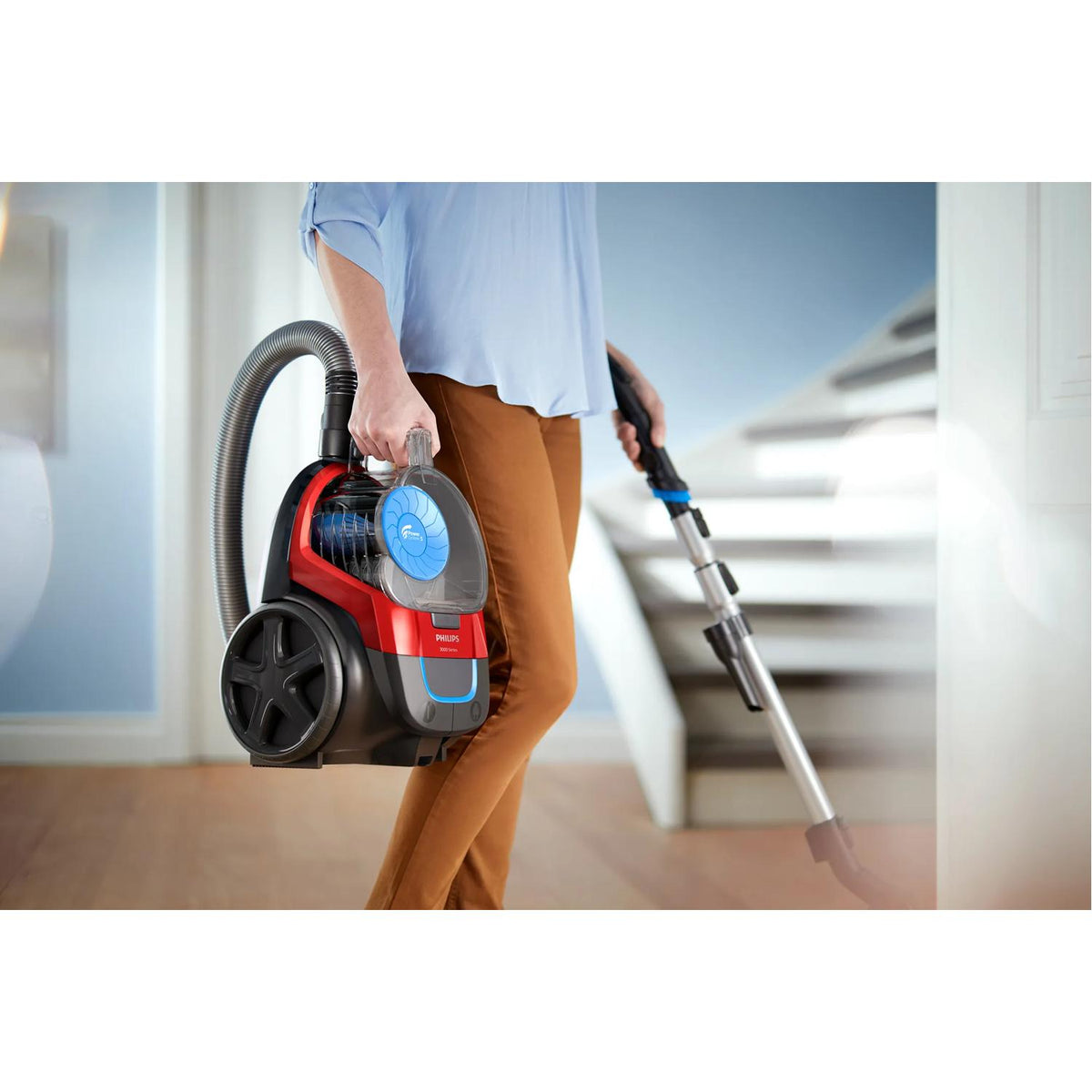 Philips PowerPro Compact FC9330 Støvsuger 1.5liter Sportsrød