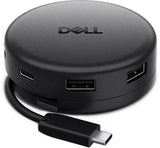 DELL DA326 Ledningsført USB 3.2 Gen 1 (3.1 Gen 1) Type-C Sort
