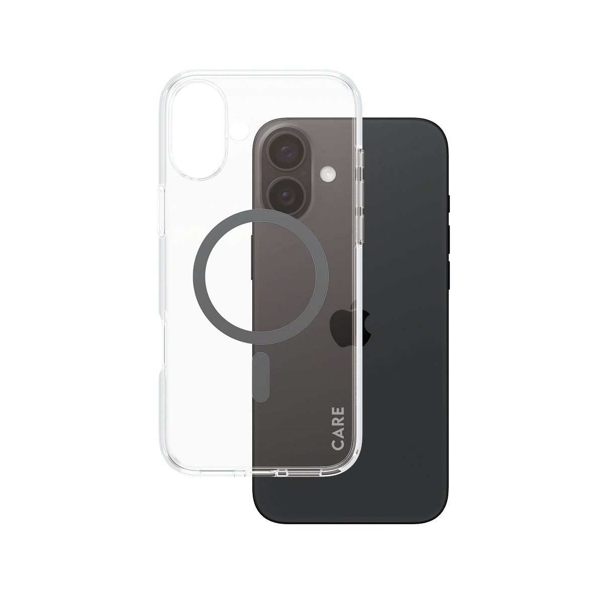 PanzerGlass CARE by ® Flagship Case Transparent Urban Combat m. Sort MagSafe iPhone 16 Plus