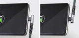 Goobay USB-A til USB-C 90° vinklet kabel 0.5 m Sølv