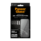 PanzerGlass ® Ceramic II Skærmbeskyttelse iPhone 17 Pro Max | Ultra-Wide Fit m. EasyAligner