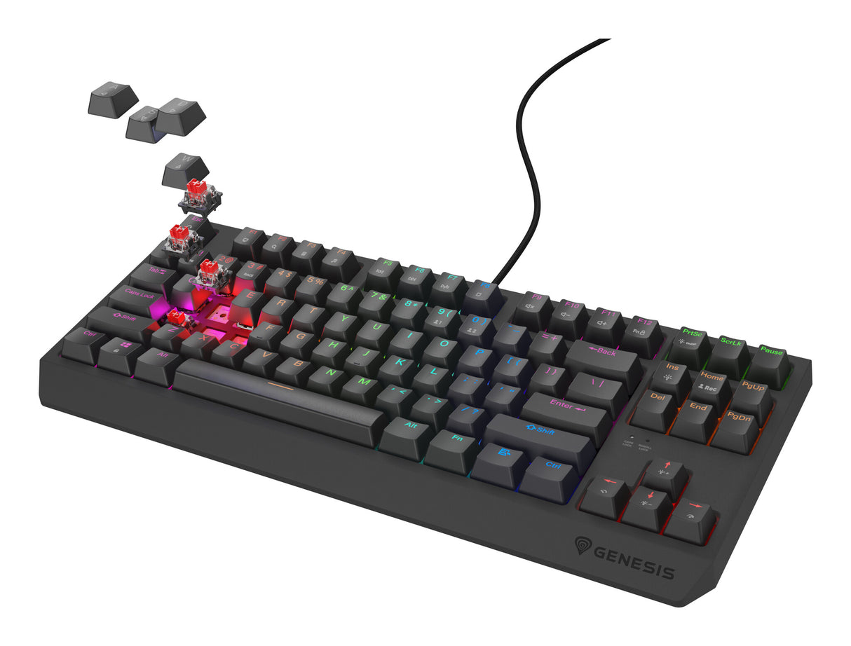 GENESIS Thor 230 TKL Lite tastatur Spil USB QWERTY Engelsk Sort