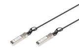 Digitus DN-81222 InfiniBand og fiberoptisk kabel 2 m SFP+ Sort