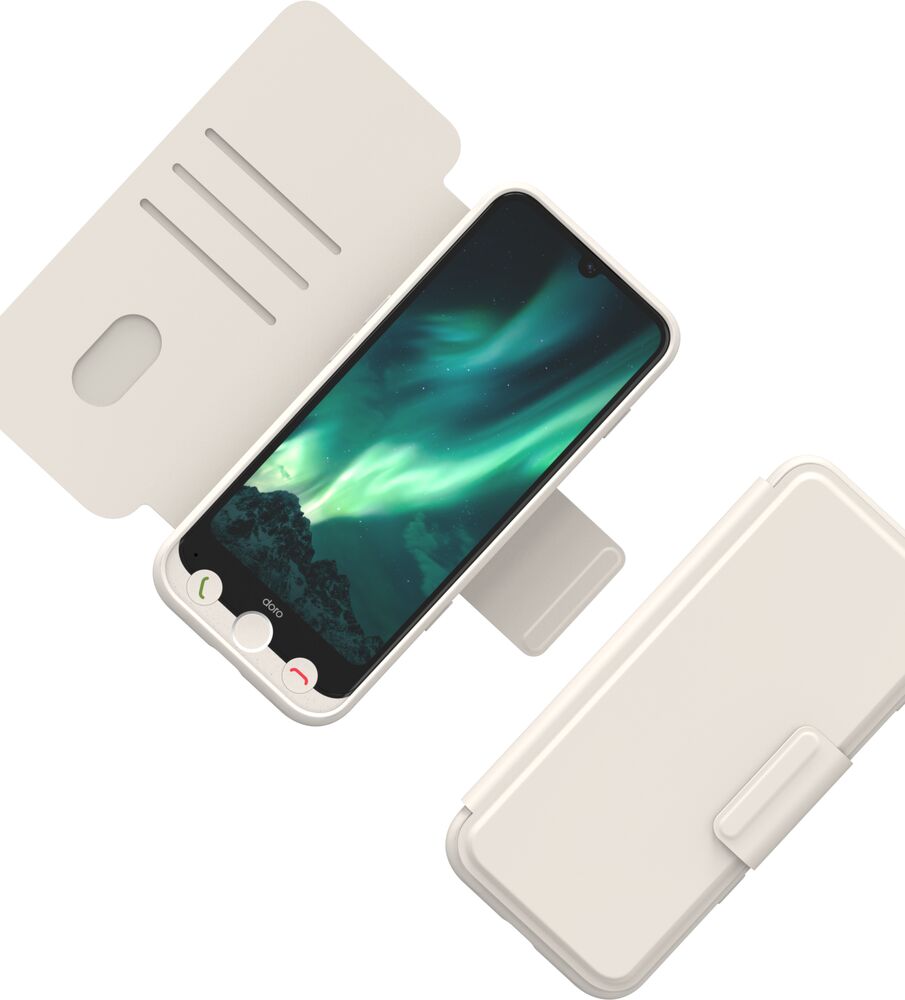 Doro Aurora A31 Aurora A30 Wallet Case, Bone