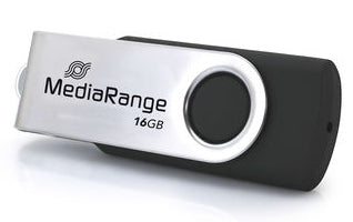 MediaRange MR1951 USB-nøgle 16 GB USB Type-C 3.2 Gen 1 (3.1 Gen 1) Sort, Sølv