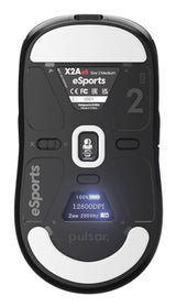 PULSAR Xlite X2A eS Medium mus Spil Ambidextrous RF Wireless + USB Type-C Optisk 26000 dpi