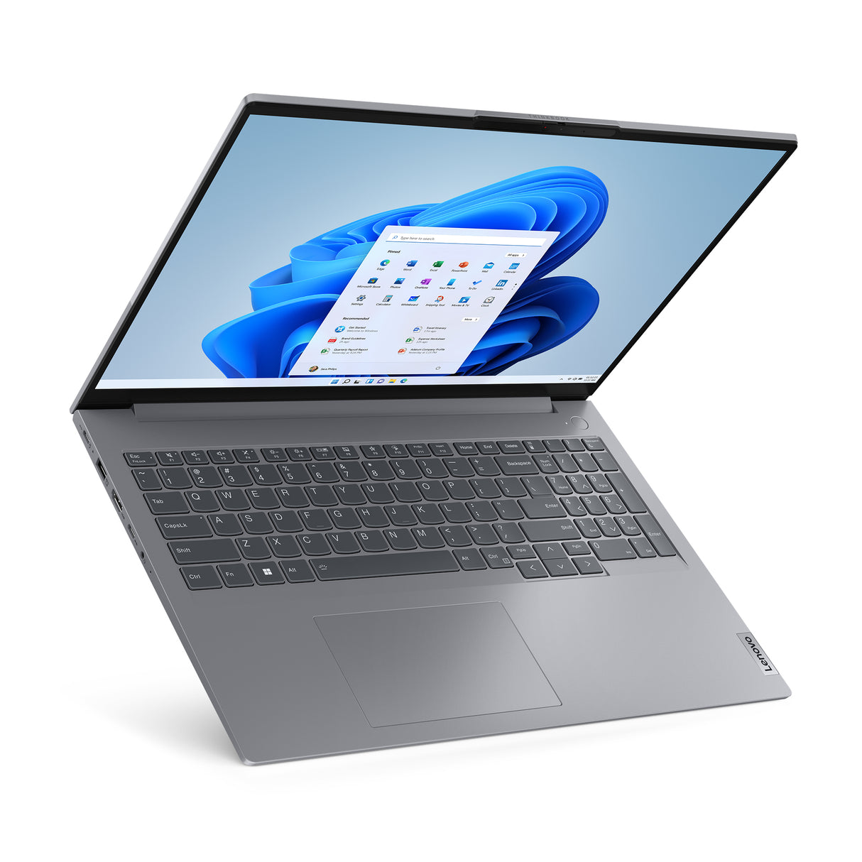 Lenovo ThinkBook 16 G6 ABP AMD Ryzen™ 5 7530U Laptop 40,6 cm (16") WUXGA 16 GB DDR4-SDRAM 256 GB SSD Wi-Fi 6 (802.11ax) Windows 11 Pro Nordisk Grå