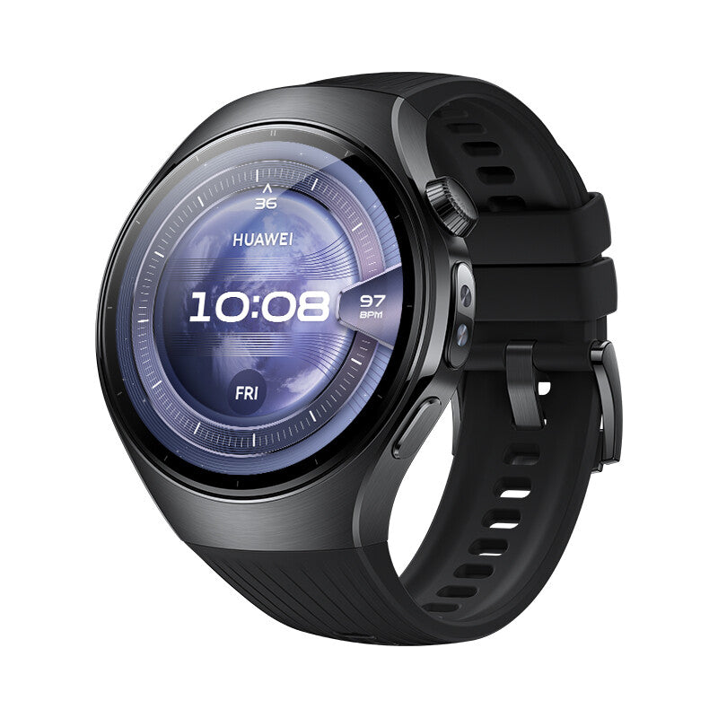 Huawei WATCH 5 3,81 cm (1.5") AMOLED 46 mm Digital 466 x 466 pixel Berøringsskærm Sort Wi-Fi GPS (satellit)