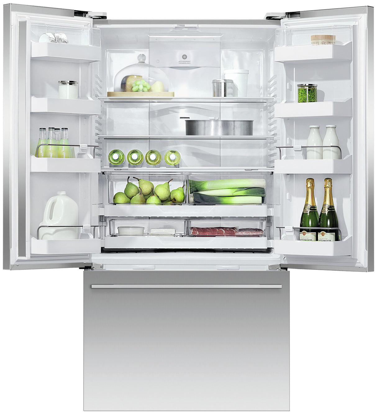 Fisher & Paykel RF610ADX6 køle-/fryseskab Fritstående 569 L Rustfrit stål