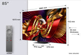 TCL 85C8L SQD-Mini LED Google TV