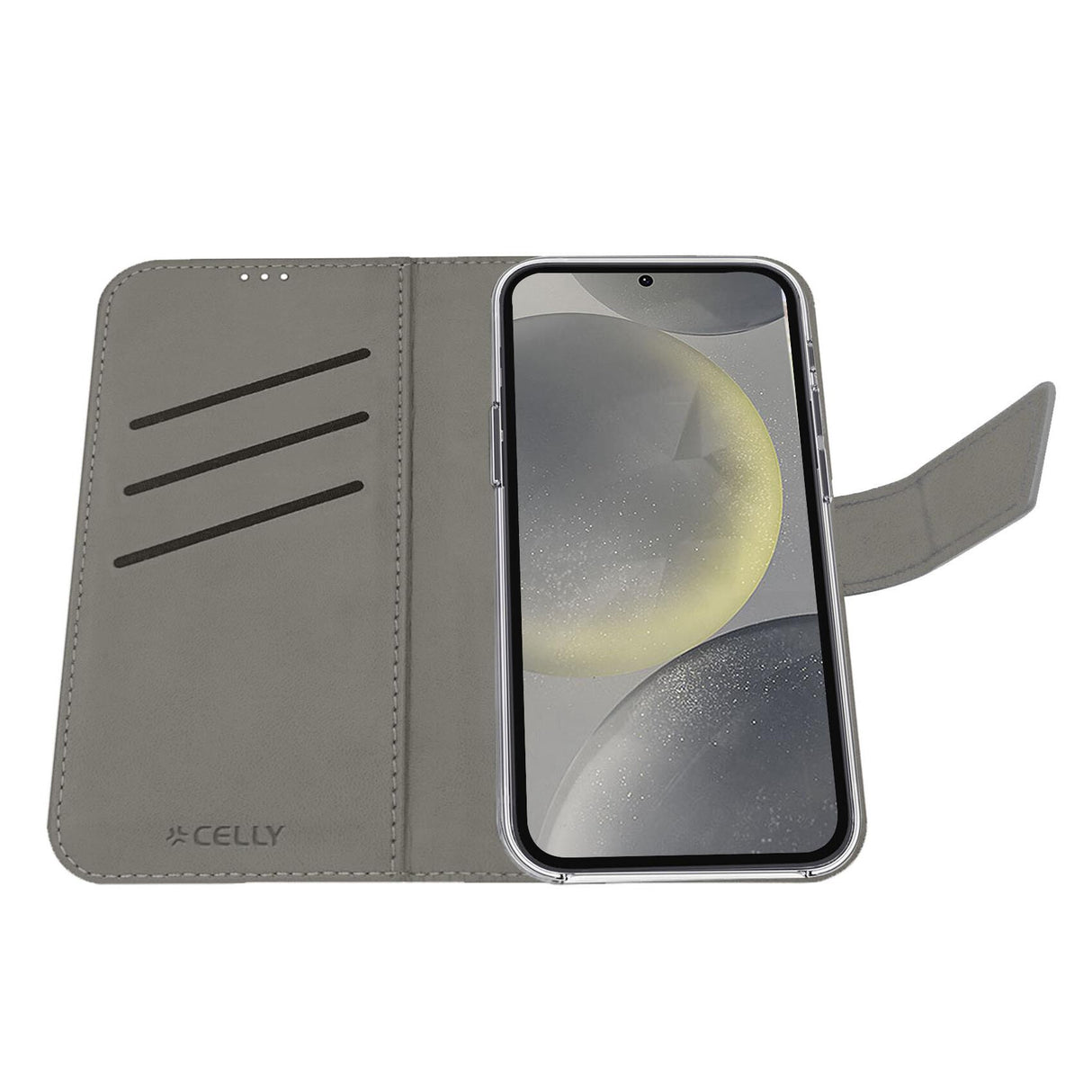 Celly WALLY1164 mobiltelefon etui 17 cm (6.7") Tegnebogsetui Sort