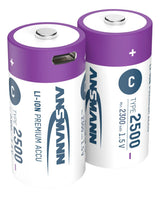 Ansmann 1313-0004 husholdningsbatteri Genopladeligt batteri C Lithium-Ion (Li-Ion)