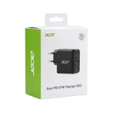 Acer ZL.ADTCC.00J oplader til mobil enhed Universel Sort Vekselstrøm Hurtig opladning Indendørs