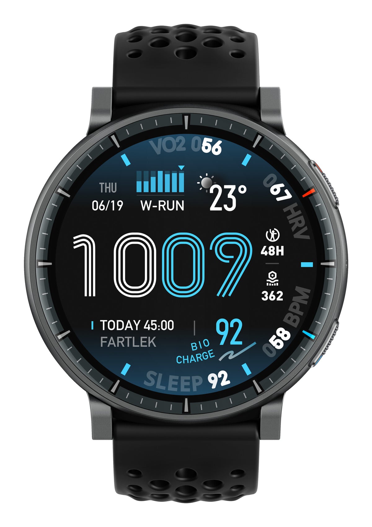 Amazfit Active Max 3,81 cm (1.5") AMOLED Digital 480 x 480 pixel Berøringsskærm Sort