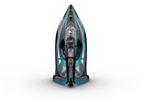Tefal Ultimate Pure FV9844 Tør & dampstrygejern Durilium autoclean strygesål 3200 W Sort, Blå