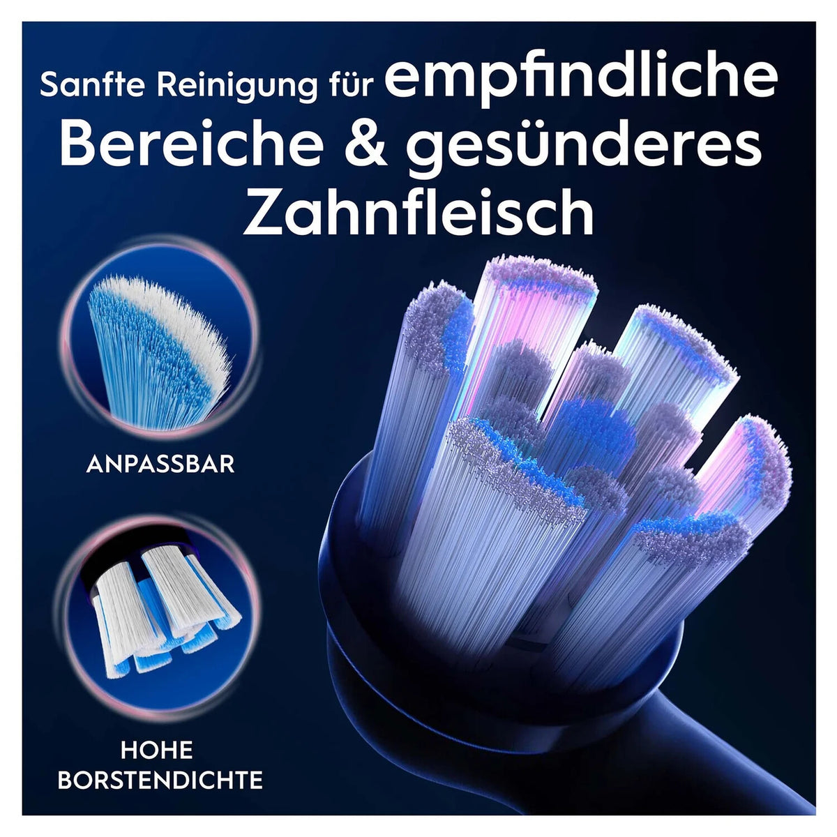 Oral-B 194631 Tandbørstehoveder 4-pack Sort