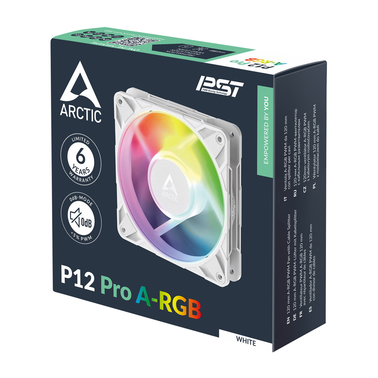 ARCTIC Freezer P12 Pro A-RGB (White) Computerkabinet Ventilator 12 cm Hvid 3 stk