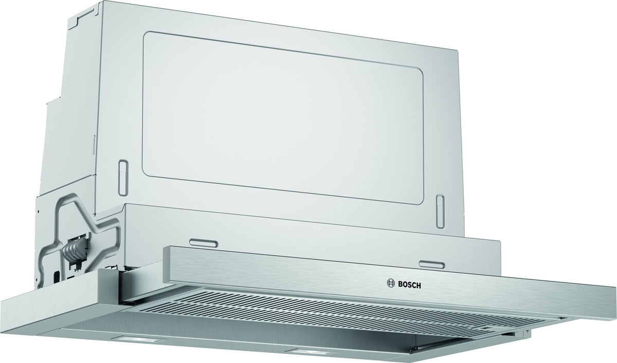 Bosch Serie 4 DFS067A51 emhætte Semi indbygget (træk ud) Metallic, Sølv 727,7 m³/t