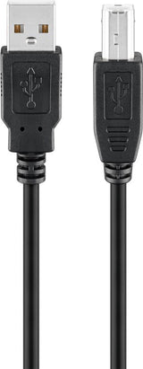 Goobay 93597 USB-kabel USB 2.0 3 m USB A USB B 0,48 Gbit/sek. Sort