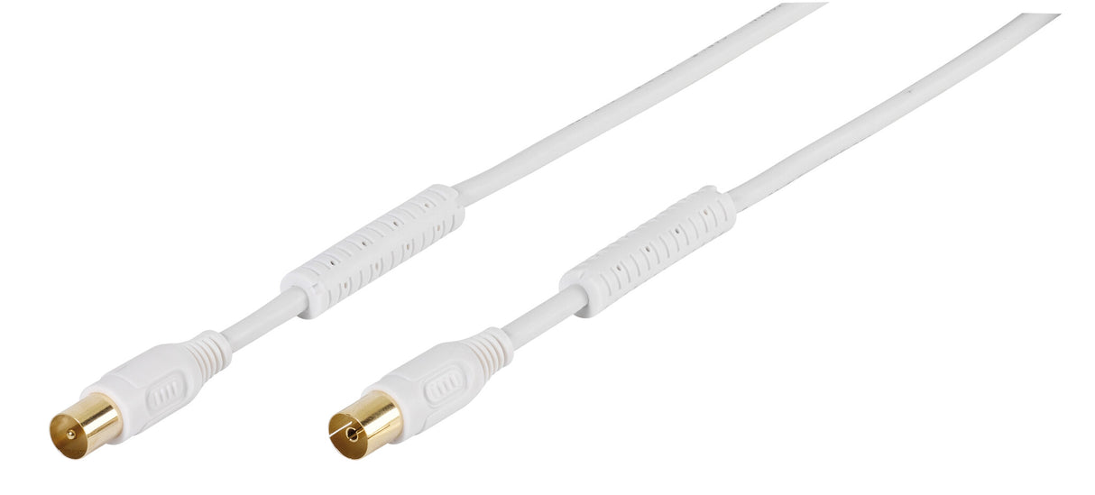Vivanco 48/30 15GW koaxial kabel 1,5 m IEC Hvid