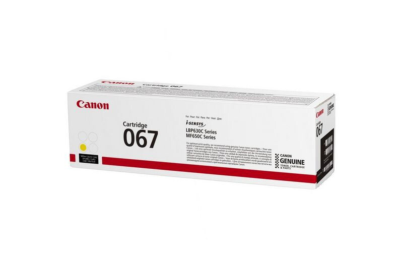 Canon 067 tonerpatron 1 stk Original Gul