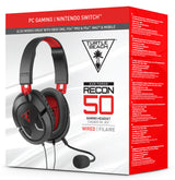 Turtle Beach Recon 50 Headset Ledningsført Spil Sort, Rød
