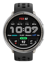 Amazfit Active 2 3,35 cm (1.32") AMOLED 43.9 mm Digital 466 x 466 pixel Berøringsskærm Sølv GPS (satellit)