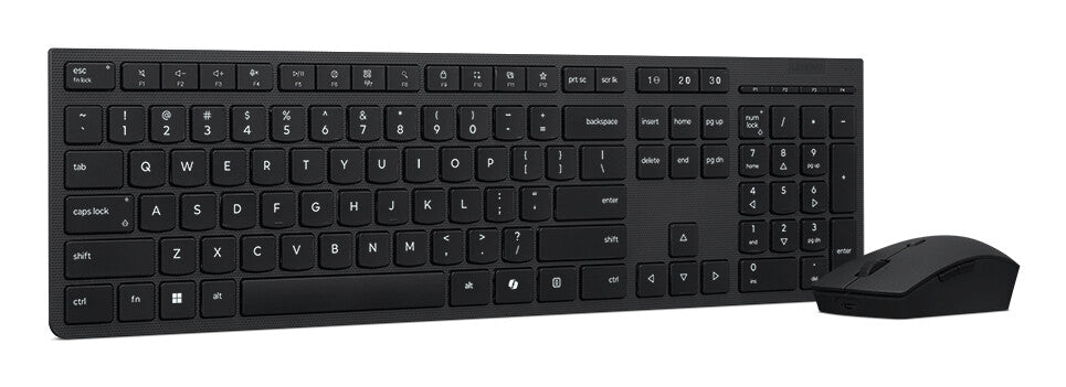 Lenovo 4X31R64351 tastatur Mus inkluderet Kontor RF trådløs + Bluetooth US engelsk Sort