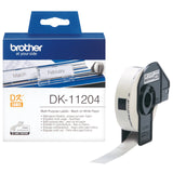 Brother DK-11204 etiketbånd Sort på hvid