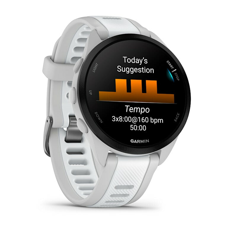 Garmin Forerunner 165 Music Smart Watch 43mm, GPS, hvid EU