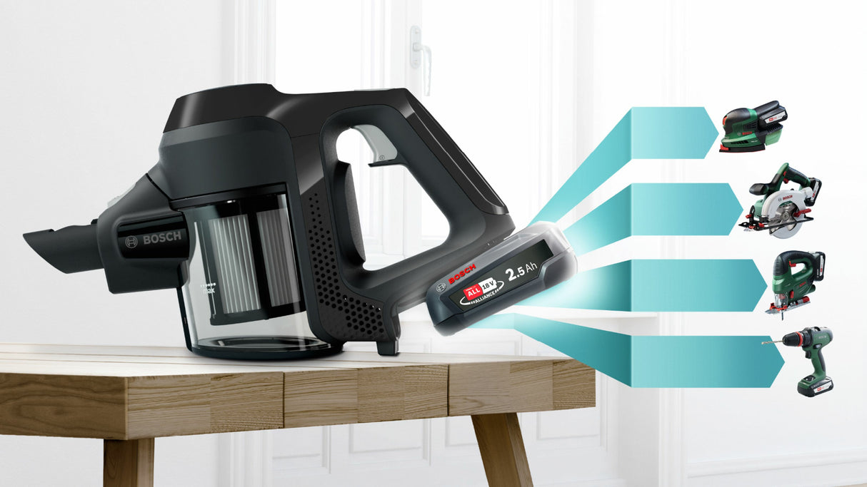 Bosch Serie | 6 Unlimited BBS611BSC Støvsuger Pind/håndholdt 0.3liter Sort