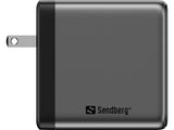 Sandberg 441-71 oplader til mobil enhed Universel Grå Vekselstrøm Hurtig opladning Indendørs