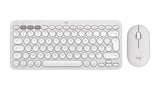 Logitech Pebble 2 Combo tastatur Mus inkluderet Universel RF trådløs + Bluetooth QWERTY US International Hvid