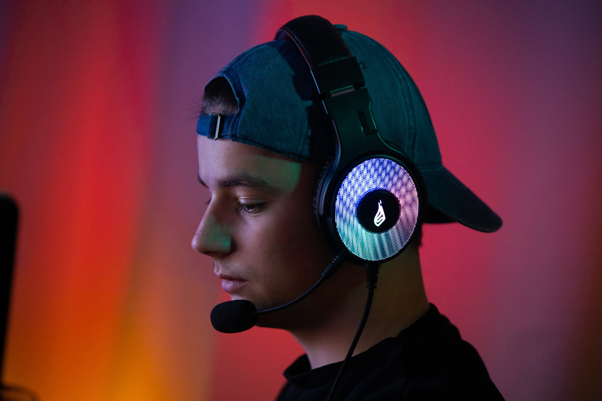 SureFire Harrier 360 Headset Ledningsført Spil USB Type-A Kulfiber