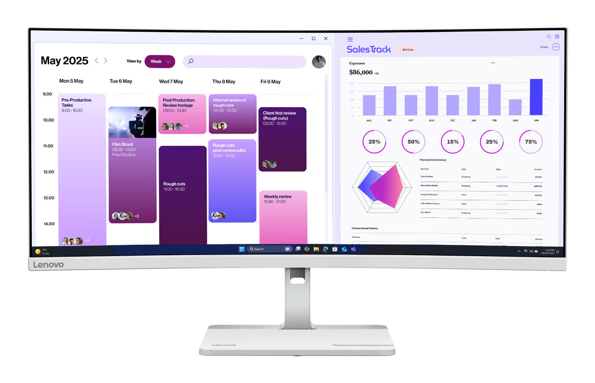 Lenovo L34W-4C 34 VA 3440 x 1440 (UltraWide) HDMI DisplayPort 120Hz