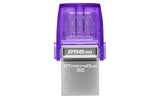 Kingston Technology DataTraveler 256 GB microDuo 3C 200 MB/s, dobbelt USB-A + USB-C