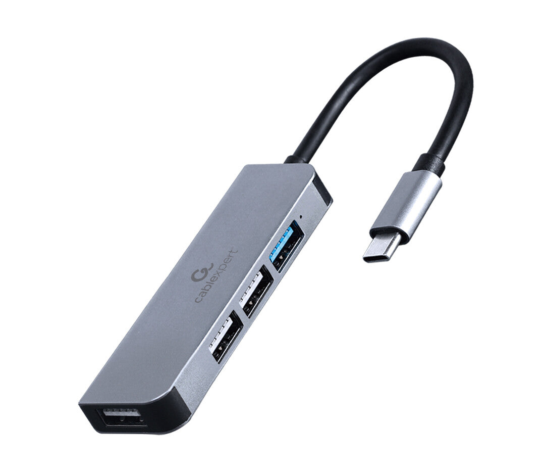 Gembird UHB-CM-U3P1U2P3-01 dockingstation Ledningsført USB 3.2 Gen 1 (3.1 Gen 1) Type-C Sølv