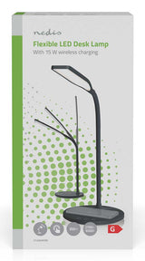 Nedis LED sort skrivebordslampe