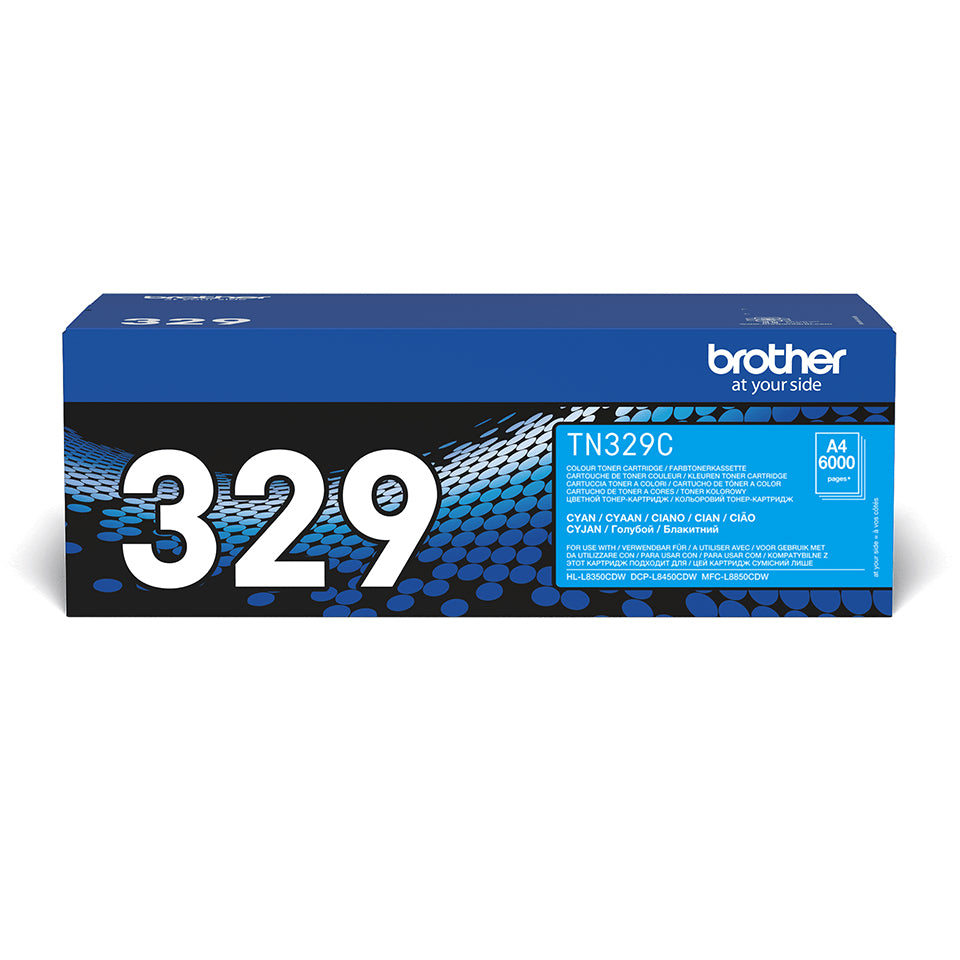 Brother TN-329C tonerpatron 1 stk Original Blå